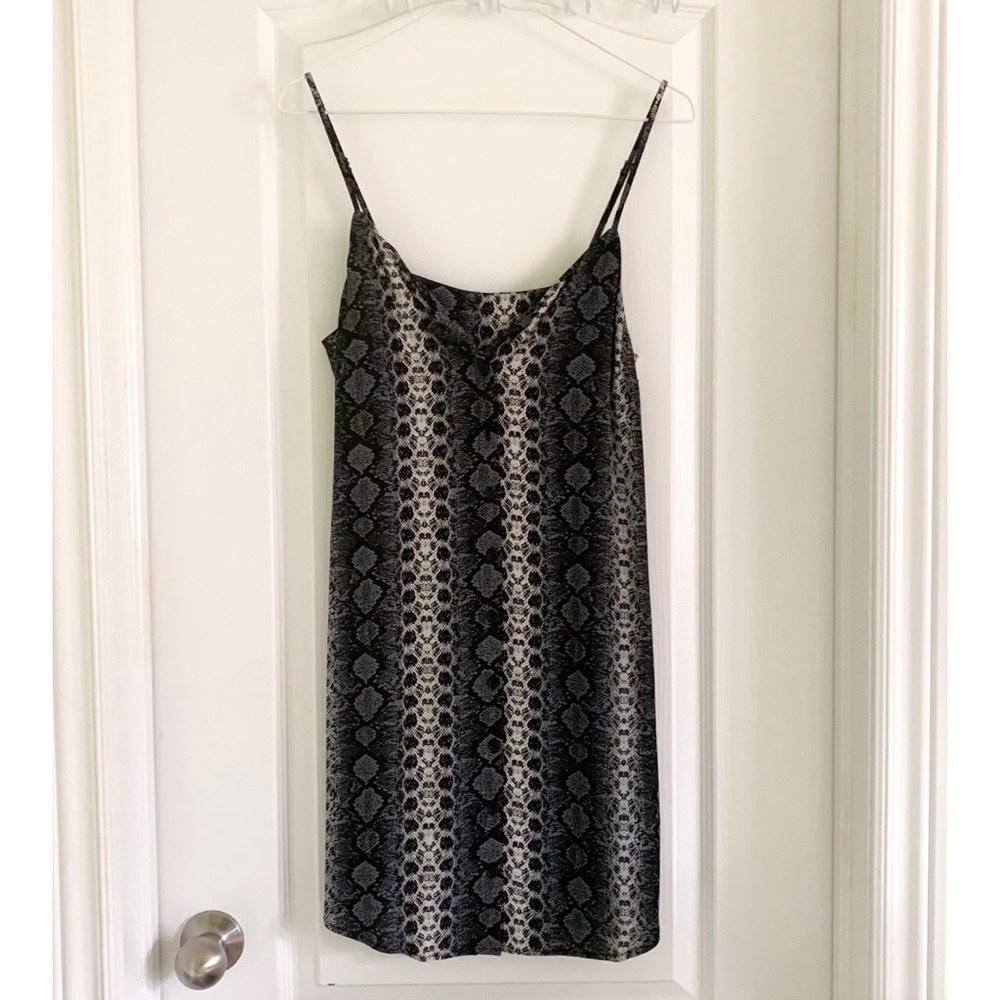 Snakeskin print dress